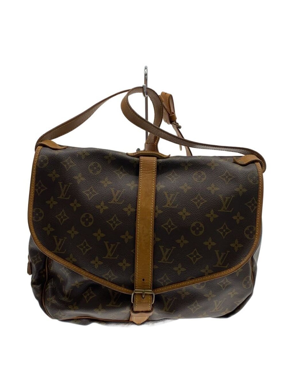 LOUIS VUITTON Saumur Canvas Brown All over